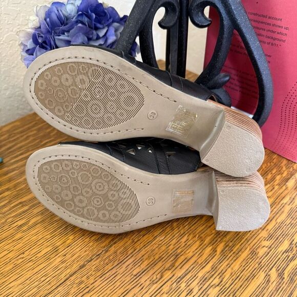 NEW Spring Step Dorotha Black Cut Out Sandals Size 8 Eu 38 Career, Casual NWOT - Picture 7 of 14